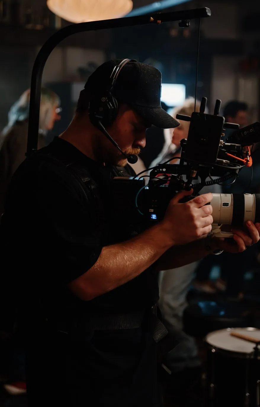 Camera operator on location